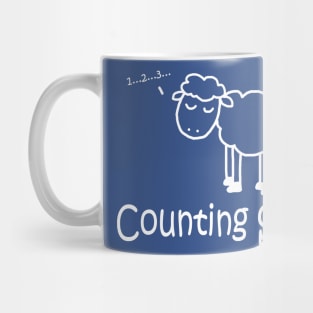 Counting Sheep White Pocket Mug